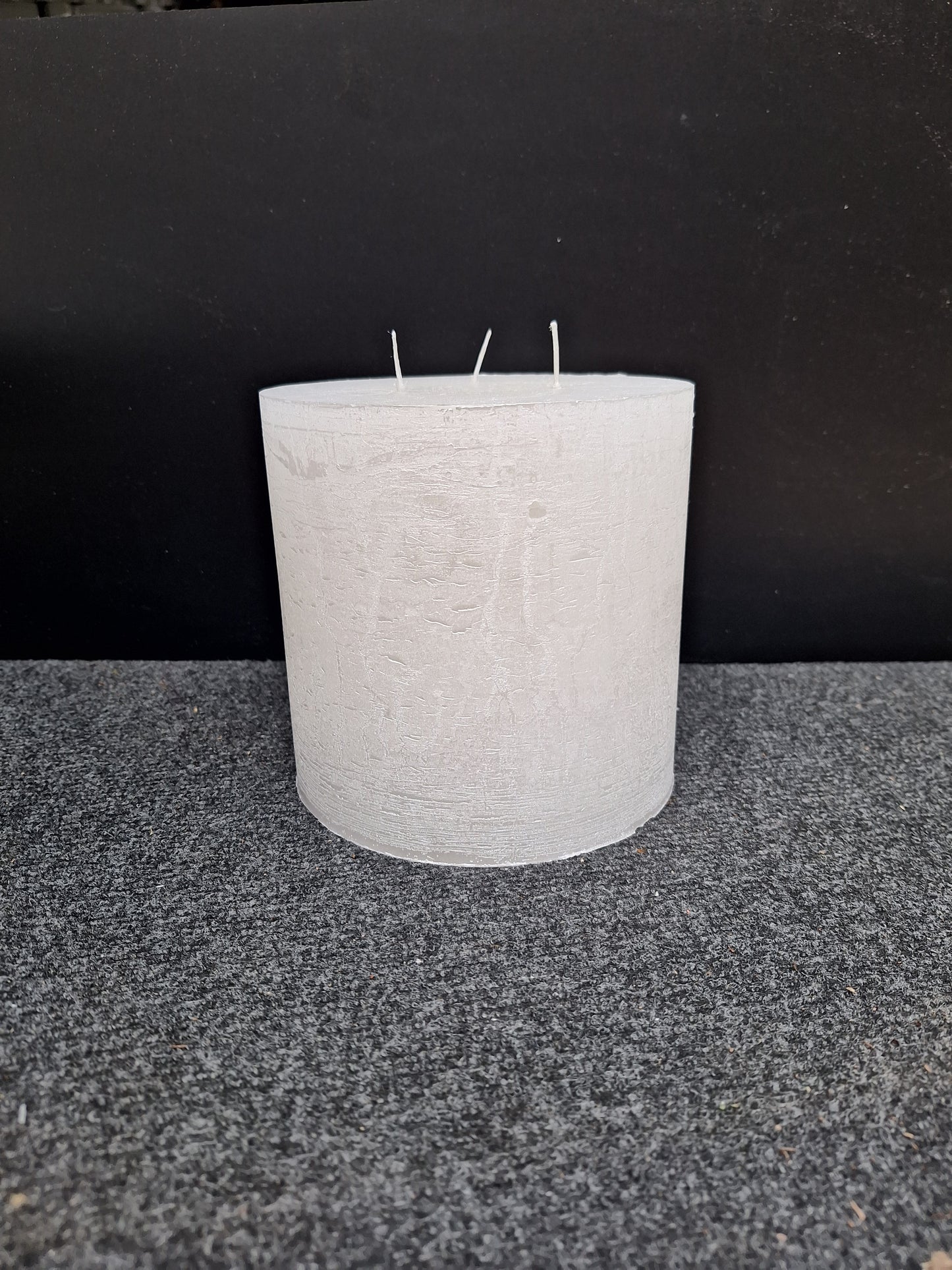 BB031515520 3 docht Kerze 15x15cm metallic perlmut