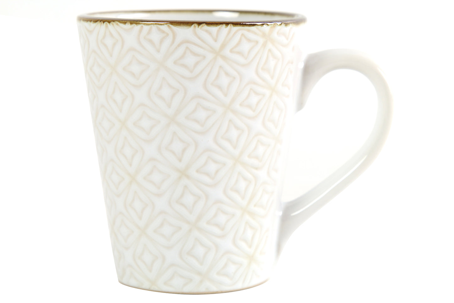 Tasse motif weiss,L12cm B8.8cm H10.5cm,DS768760