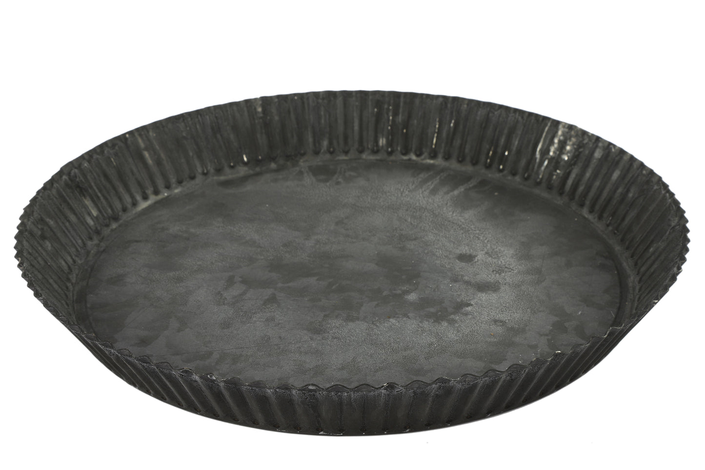 Tablett rd Quinten zink XL,D30cm,DS775981