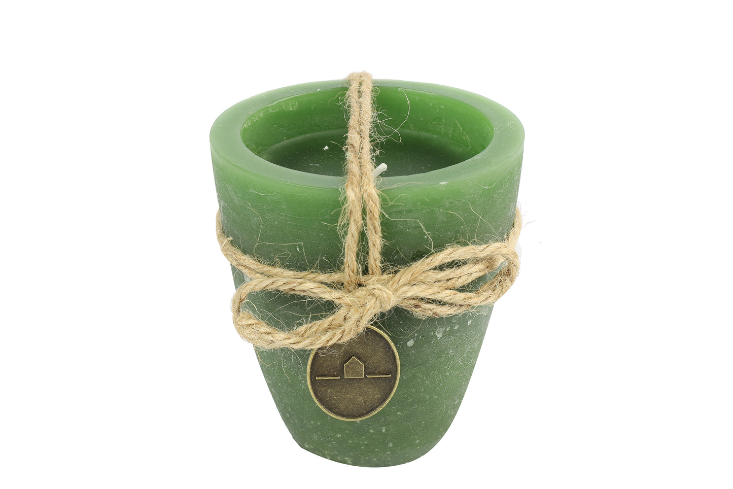 Kerze Becher rd 8cm,Tonnie S bundeswehr grün, L8B8H9cm