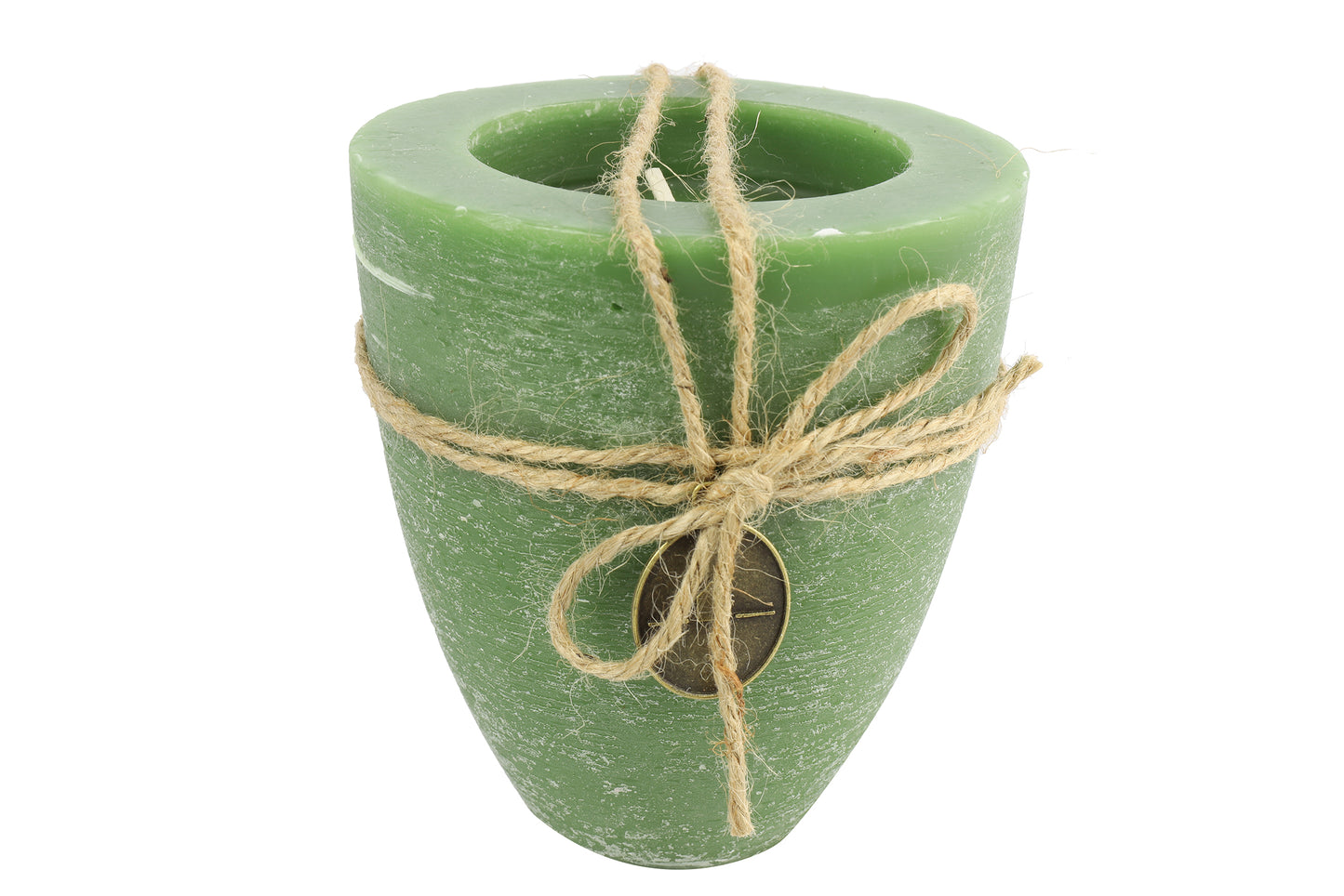 Kerze Becher rd 10cm,Tonnie L bundeswehr grün, L10B10H11,2cm