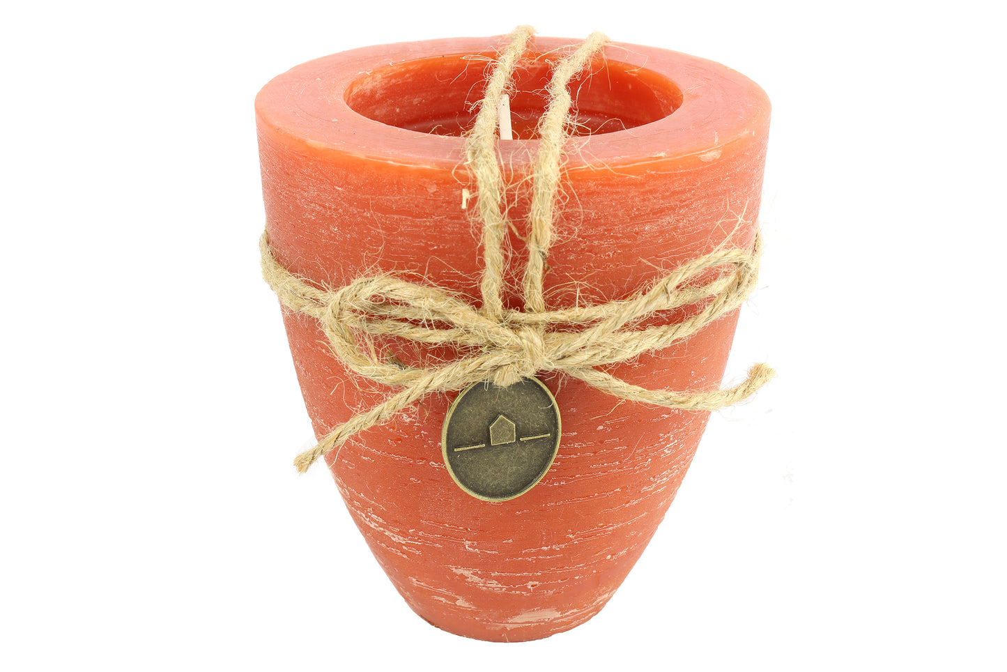 Kerze Becher rd 10cm, Tonnie L rost, L10,2B10,2H11,2cm
