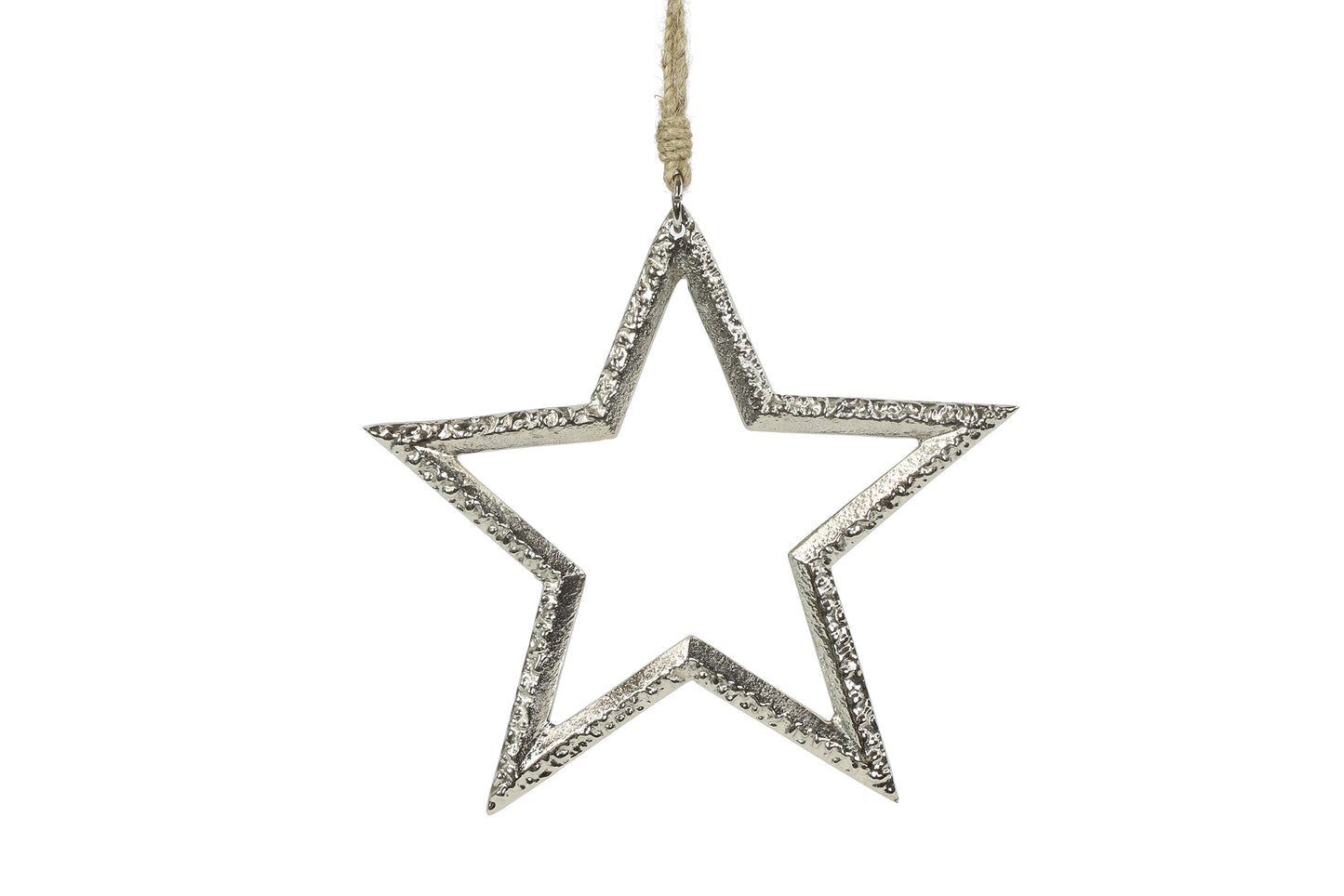 Weihnachtshänger Stern Hella L silber L1B20H20cm