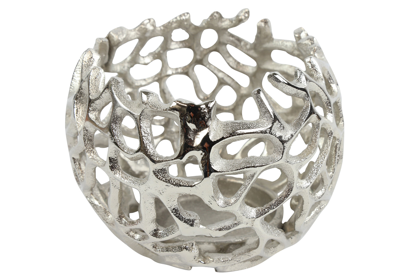 Teelicht Livina L silber, L13B13H9cm
