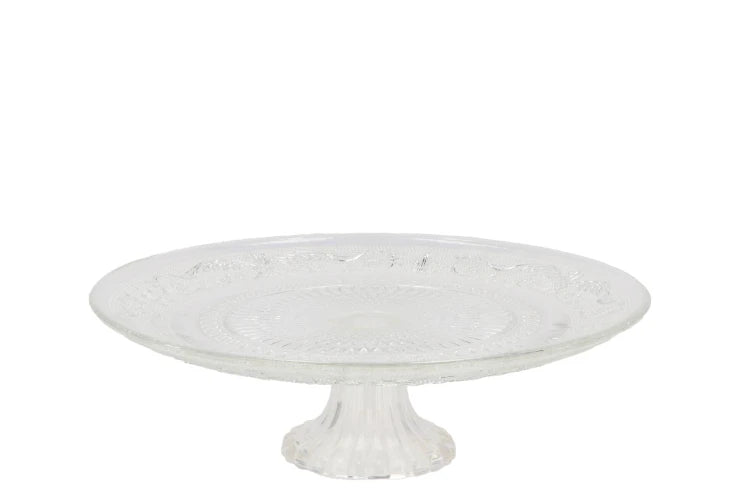 Glasplatte auf Fuss, 20x8cm KR331126