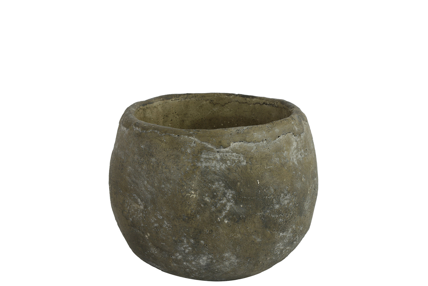Blumentopf rund, Anton M, grau,L17B17H13cm