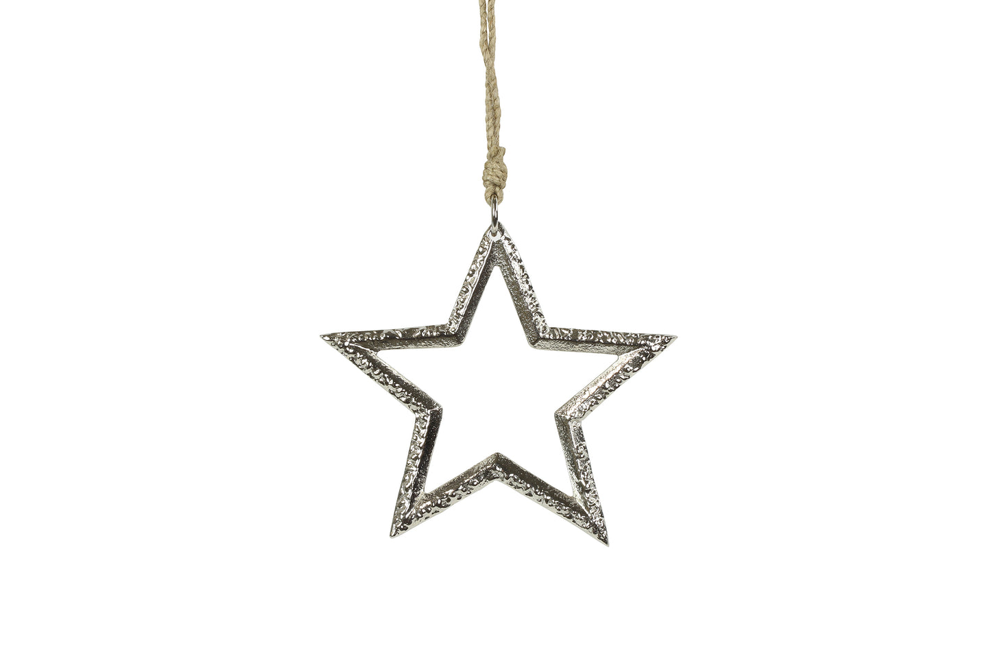 Weihnachtshänger Stern Hella S silber L1B15H15cm