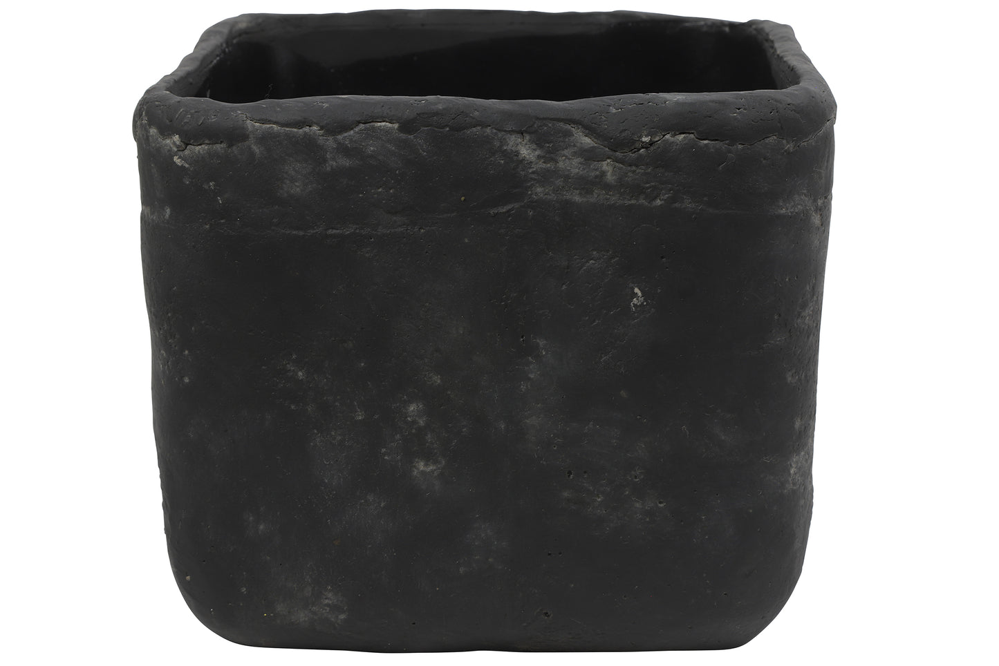 Pflanzentopf kwa Anton XL schwarz, L17,5B17,5H15cm