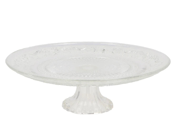 Glasplatte auf Fuss,25x9cm,KR331127