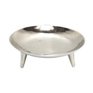Schale Alu auf Fuss silber